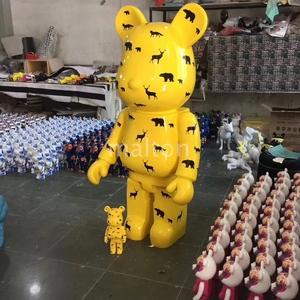 Populaire jouet de dessin animé en fiber de verre kaws bearbrick statue - Product Image 3