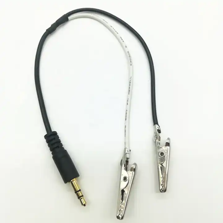 3.5mm Mono Audio Jack to Alligator Clip Cable