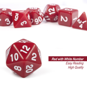 Juego de dados <span class=keywords><strong>RPG</strong></span> personalizados, 7 dados acrílicos con bolsa gratis para mazmorras y dragones, serie Pure para <span class=keywords><strong>juegos</strong></span> de mesa D & D - Product Image 2