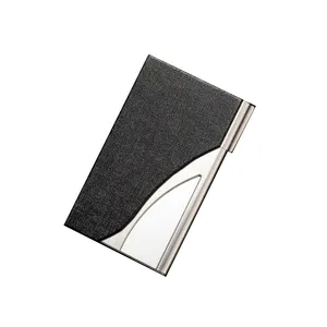 Ptomorion hediyeler kart kılıfları metal paslanmaz çelik isim kartı kutuları PU deri kartvizitler tutucular