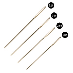 Aguja <span class=keywords><strong>de</strong></span> <span class=keywords><strong>punto</strong></span> <span class=keywords><strong>de</strong></span> <span class=keywords><strong>cruz</strong></span> chapada en oro, 22 #24 #26 #<span class=keywords><strong>28</strong></span> # Hong Mei - Product Image 2