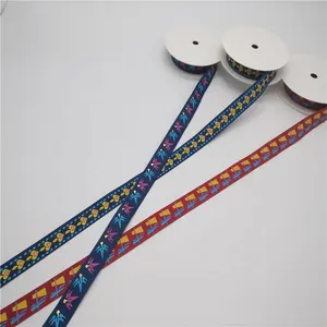 Printed custom color series 웨딩 id card ribbon
