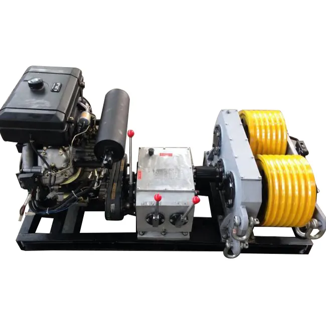 Double capstan system Cable Pulling Machine Winch Machine for Cable Pulling to suit every type of job
