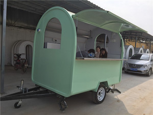 <span class=keywords><strong>ไทย</strong></span>ทอดไอศครีมม้วนรถเข็นรถพ่วง,กาแฟมือถือรถบรรทุกอาหารสำหรับน้ำแข็งโกน - Product Image 4