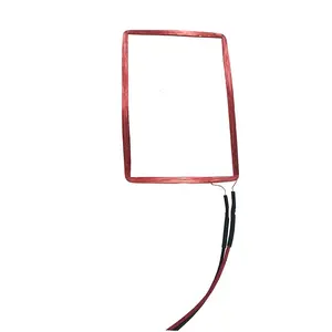 Antena quadrada rfid 125khz, suporte personalizado de bobina de fio de cobre