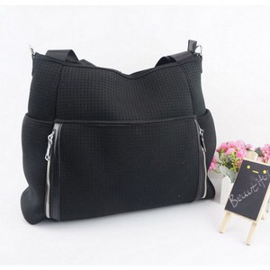 2018 Chine Fournisseur Hobo <span class=keywords><strong>Plage</strong></span> Néoprène Fourre-Tout Sacs Perforé <span class=keywords><strong>Maman</strong></span> Couches Sacs À Main - Product Image 3