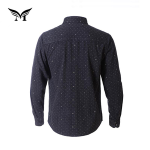 Buena calidad por encargo elegante nueva manga larga impresa camisas de franela para hombre - Product Image 2