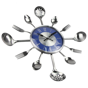 Orologio da Parete Decorativo a Forma di Posate per Cucina, Design Creativo, Grande Orologio in Metallo da 18 Pollici al Quarzo per <span class=keywords><strong>Soggiorno</strong></span> - Product Image 5