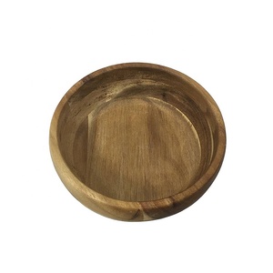 Venta al por mayor de alta calidad, respetuoso del medio ambiente ronda Acacia madera tazón de fideos - Product Image 1
