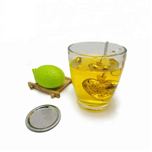 Di alta qualità in acciaio inox a forma di cuore tè infusore con la catena - Product Image 5