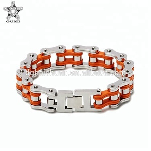 <span class=keywords><strong>Gros</strong></span> Chine usine pas cher haute polonais 16mm en acier inoxydable moto chaîne bracelet pour le <span class=keywords><strong>cycliste</strong></span> et femmes & hommes - Product Image 1