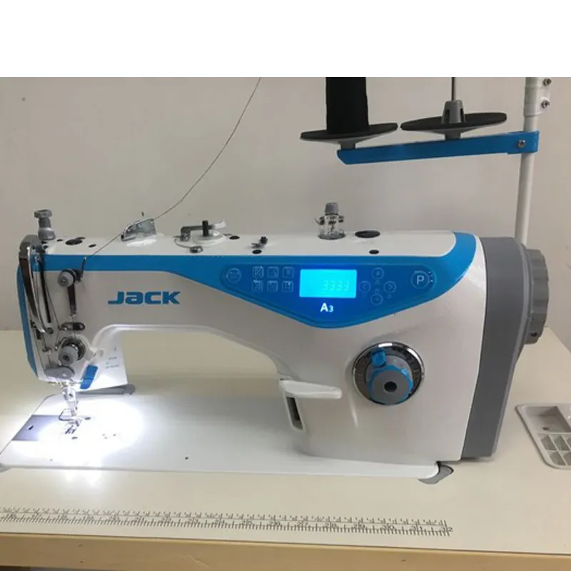 Usado china marca jack a4 falando computador plana máquina de costura com mesa estoque venda preço atrativo e boa condição