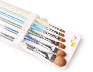Jordan vendita calda Filbert setola capelli manico in legno colorato pennello per <span class=keywords><strong>pittura</strong></span> a <span class=keywords><strong>olio</strong></span> <span class=keywords><strong>pennelli</strong></span> per <span class=keywords><strong>pittura</strong></span> artistica - Product Image 1