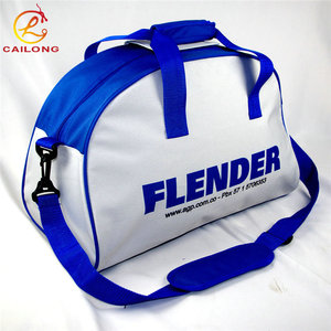 <span class=keywords><strong>Petit</strong></span> Léger Bon Marché personnalisé imprimé logo yoga sport blanc sac de sport - Product Image 2