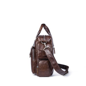 italiano para hombre de cuero genuino mensajero maletín dimensiones archivos bolsas de hombro Cro para portátil 8920 - Product Image 5