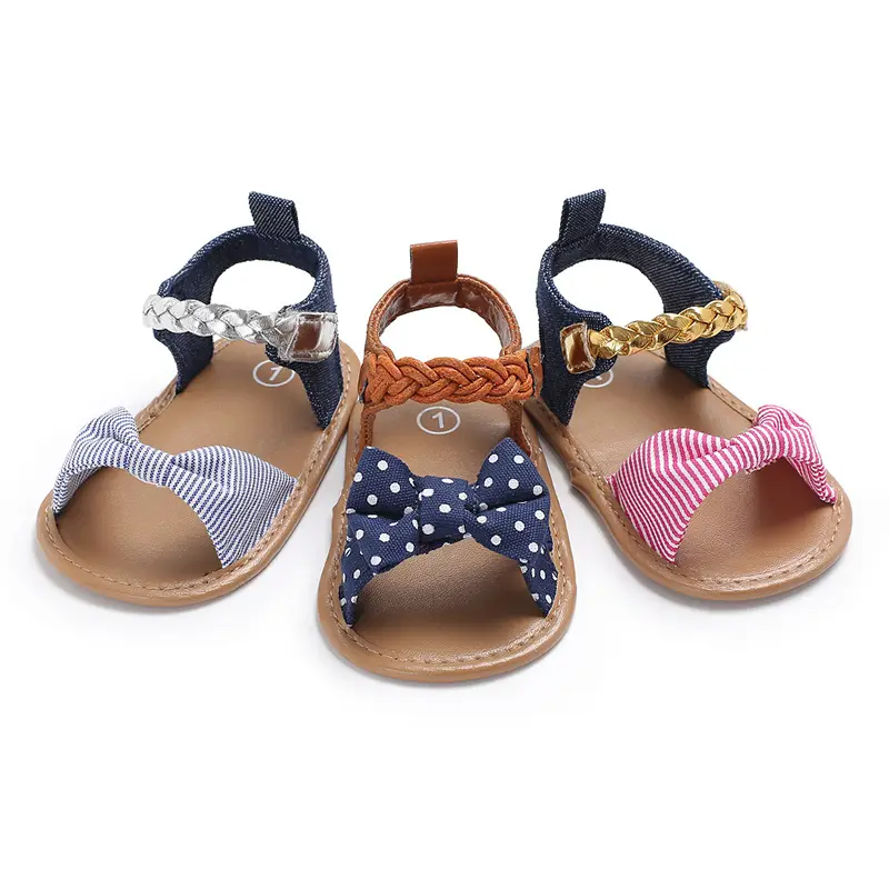 Hao Baby Summer 0-1 Years Old Girl Baby Sandals Silicone Non-Slip Baby Toddler Shoes