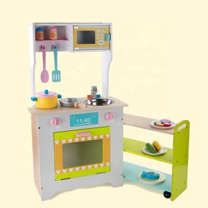 Commercio all'ingrosso Little Chef Solido Legno Pretend Gioca In Legno Set Da Cucina Giocattolo Per Bambini - Product Image 2