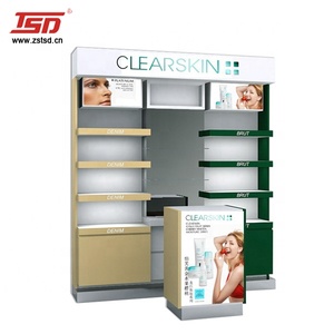 Negozio di vendita al dettaglio di cosmetici di esposizione e vetrina, cosmetici unità di visualizzazione, negozio di cosmetici interior design - Product Image 2