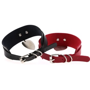 Collar de cuero PU estilo Harajuku con colgante de corazón rotto, estilo gótico, punk <span class=keywords><strong>rock</strong></span>, sexy. - Product Image 5