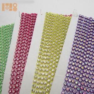 Ss8/ss10/ss16 유효한 단일 행 플라스틱 라인 석 트림 - Product Image 1