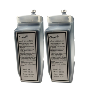 Petit caractère CF-7500 imprimante à jet d'encre cij consommables 0.75L d'encre noire CB-600 - Product Image 3