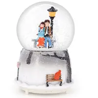 Sweetheart par de globo de neve