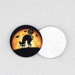 4 "kích thước lớn hình ảnh cá nhân bằng gỗ thăng hoa trống tủ lạnh nam châm menu Sticker - Product Image 1