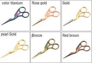 Lớn thép không gỉ cần cẩu chim hình dạng kéo Cross Stitch thêu thủ công kéo - Product Image 5