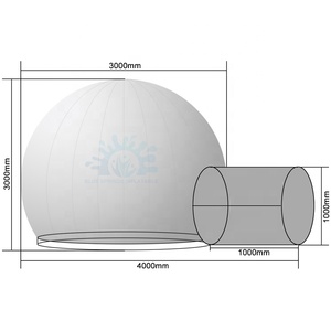 Bleu Ressorts Gonflable <span class=keywords><strong>Buuble</strong></span> Tente, Pas Cher Gonflable Tente Dôme Transparent - Product Image 6