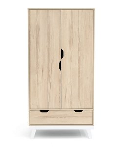 MDF Wooden Classic 2 Door Children's <strong>Wardrobe</strong> with Storage for Bedroom - Product Image 1