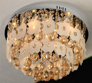 2017 La Migliore vendita moderno rotondo di cristallo luce di soffitto apparecchio con MP3 e RGB e telecomando, 600 millimetri dimensione - Product Image 2
