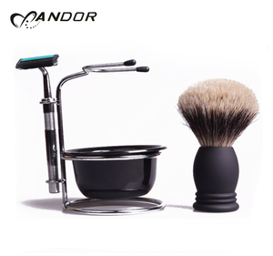 Đổi mới 2019 bán buôn xu hướng sản phẩm <span class=keywords><strong>squirral</strong></span> tóc cạo râu bàn chải người đàn ông grooming kit - Product Image 1