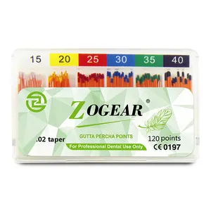 Zogear จุด ED005ทันตกรรม gutta percha/จุดกระดาษดูดซับวัสดุสิ้นเปลืองทางทันตกรรม