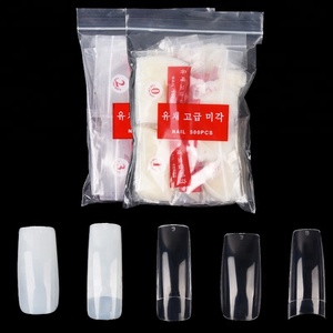 Venta caliente uñas postizas Corea 500 unids/bolsa <span class=keywords><strong>Natural</strong></span> claro blanco extremidades del clavo francés - Product Image 6
