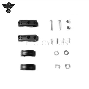 Pinces de montage pour moto, en aluminium CNC, 1 1/4 "32mm, personnalisées, pour <span class=keywords><strong>Harley</strong></span>, pied noir - Product Image 6