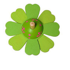 Classico artigianato eco-friendly mini 4 colori superiore di filatura di legno per il bambino - Product Image 4