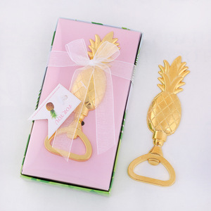 Bomboniere placcate <span class=keywords><strong>oro</strong></span> caldo apribottiglie ananas in metallo - Product Image 1