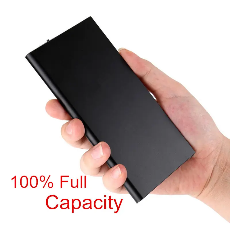 Factory Price Wholesale Supply Portable Silver Power Bank With Customized LOGO Printed Charger For Promotion Activity Souvenir