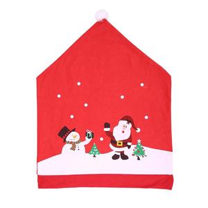 <span class=keywords><strong>Santa</strong></span> <span class=keywords><strong>Claus</strong></span> de Navidad de sombrero rojo silla cubre no tejida cubierta de <span class=keywords><strong>la</strong></span> silla de Navidad - Product Image 1