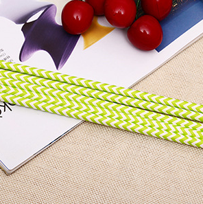 2019 Sản Phẩm Mới Dùng Một Lần <span class=keywords><strong>Chevron</strong></span> Sọc Giấy Ống Hút cho Trang Trí Đám Cưới - Product Image 2