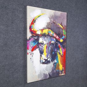 Fabricant Vente <span class=keywords><strong>Peinture</strong></span> À L'huile Animal Série Buffalo Aquarelle Art <span class=keywords><strong>Peinture</strong></span> Impression Sur Toile Décoration Murale Pour salon - Product Image 2