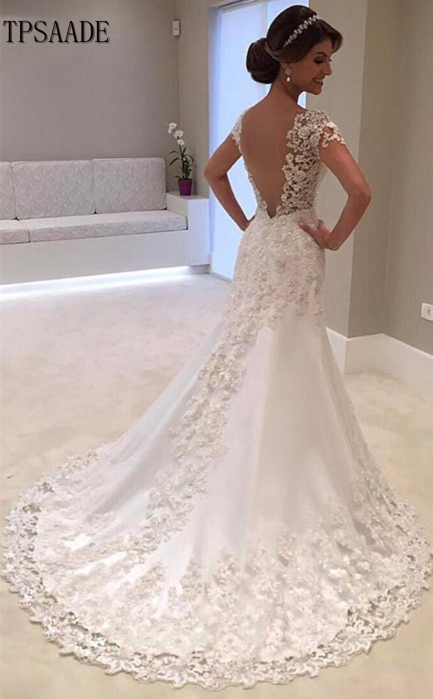 Wholesale Lace Appliques Beaded Sequin Bridal Gown 2020