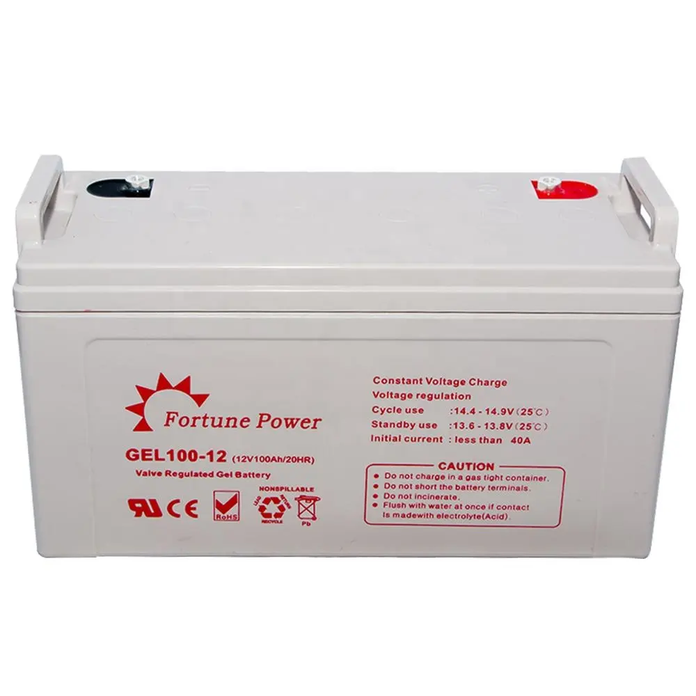 Fortune Power 10年Long Life Solar Battery Pack 12 V 100Ah GEL Battery VRLA Type