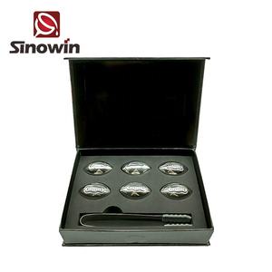 Haute Qualité Rugby Forme <span class=keywords><strong>En</strong></span> Acier Inoxydable Ice Cube <span class=keywords><strong>En</strong></span> Acier Inoxydable Whisky Pierre pour Refroidissement <span class=keywords><strong>Vin</strong></span> - Product Image 4