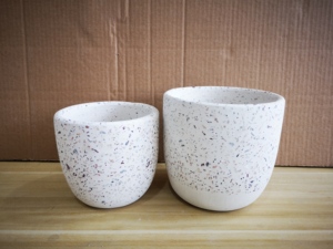 Round <strong>Concrete</strong> Cement <strong>Candle</strong> Container Terrazzo <strong>Candle</strong> <strong>Holder</strong> - Product Image 5