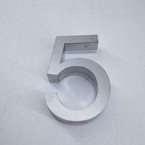 ไฟ LED 3D ความสูง5 "แบบกำหนดเองมีไฟด้านหลังสแตนเลสที่อยู่หมายเลขบ้าน - Product Image 2