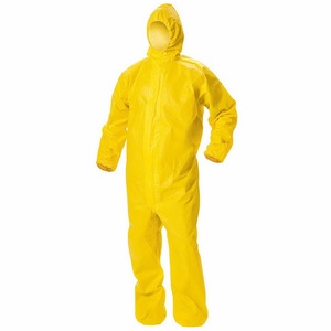 Combinaison de sécurité chimique en caoutchouc PVC jaune en vente chaude - Product Image 1