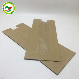 Hornear tamaño personalizado ver <span class=keywords><strong>a</strong></span> través de <span class=keywords><strong>la</strong></span> ventana marrón bolsas de papel Kraft para el envasado de alimentos - Product Image 3
