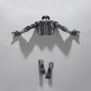 Statua da Parete 3D in Metallo Moderno <span class=keywords><strong>per</strong></span> Decorazione <span class=keywords><strong>Casa</strong></span>, Scultura in Bronzo Fuso a Prezzo Conveniente - Product Image 1