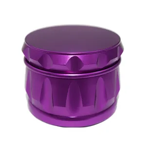 2.5 Inch 4-Piece Aluminium Chromium Crusher Drum 63 mm Diameter Boxed Tobacco Spice &amp; Herb Grinder <strong>Lighters</strong> <strong>Smoking</strong> <strong>Accessories</strong> - Product Image 1